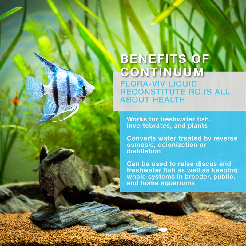 Continuum Aquatics Flora Viv Reconstitute RO - Mineral Element Water Conditioner for Distilled, Reverse Osmosis, or Deionized Water for use in Freshwater and Planted Aquariums, 500-ml (QRRL500) - Image 2